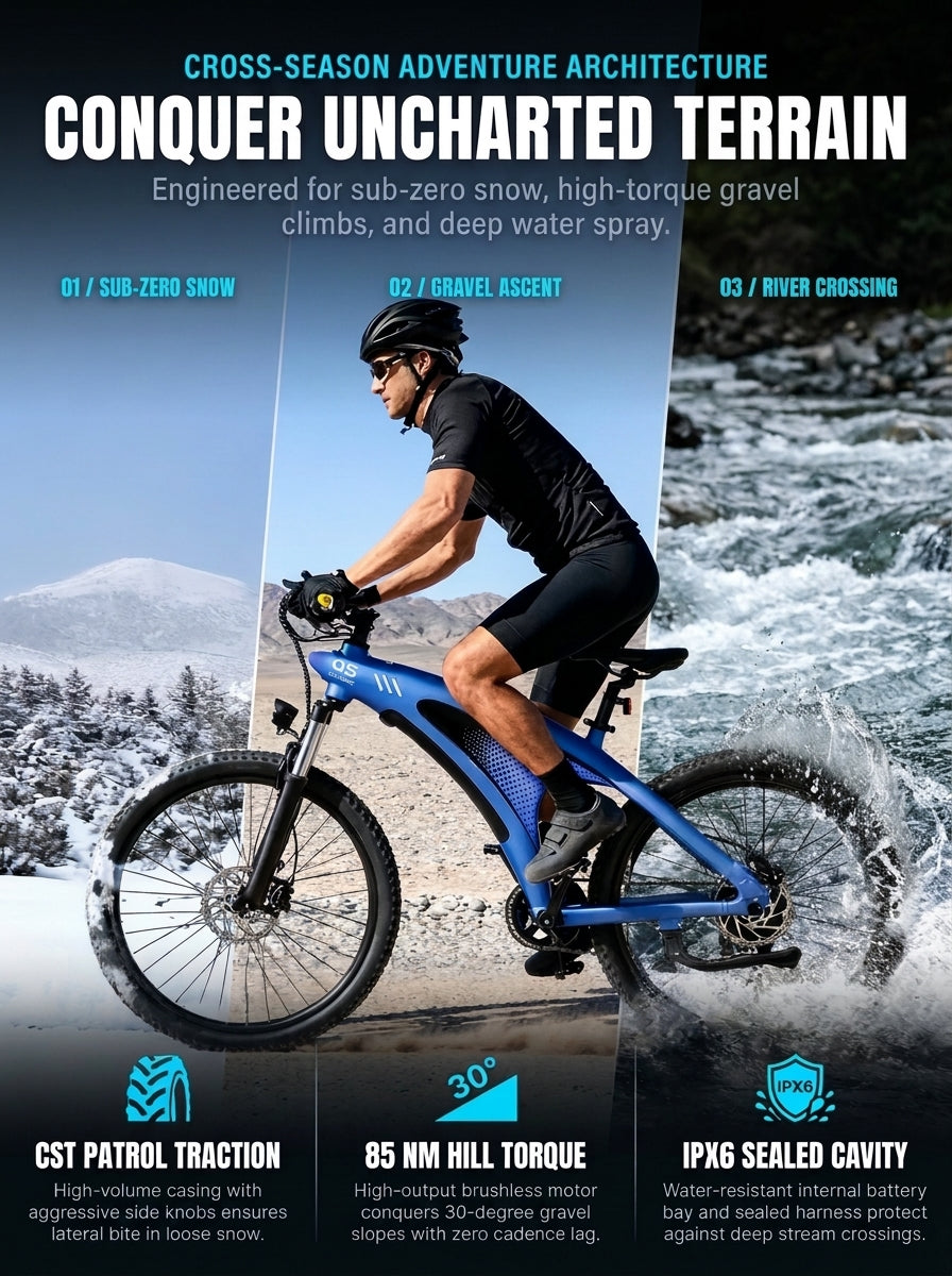 Electric Bike for Adults, 20" x 4.0 Fat Tire Ebike with 48V 13Ah Removable Battery, Up to 28MPH & 60 Miles, Shimano 9-Speed, Front Suspension All-Terrain Mountain E-Bike