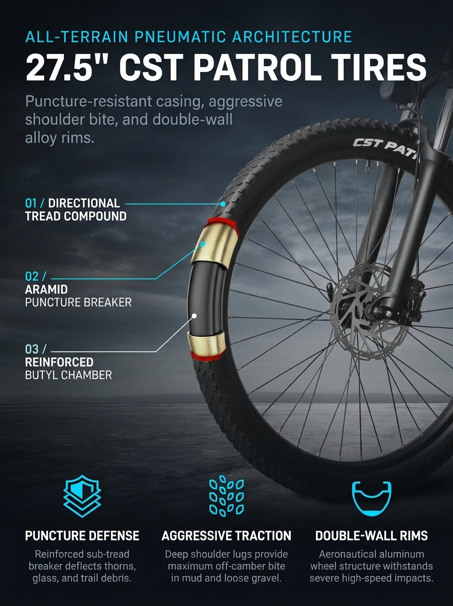 Electric Bike for Adults, 20" x 4.0 Fat Tire Ebike with 48V 13Ah Removable Battery, Up to 28MPH & 60 Miles, Shimano 9-Speed, Front Suspension All-Terrain Mountain E-Bike