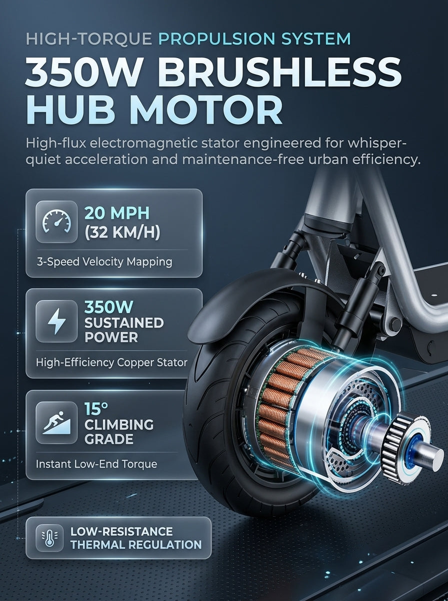 Electric Scooter with Seat for Adults, 350W Motor Seated E-Scooter up to 20 MPH & 25 Miles, 10" Pneumatic Tires, Dual Suspension, Rear Cargo Basket, 265 Lbs Max Load Foldable Commuter Scooter