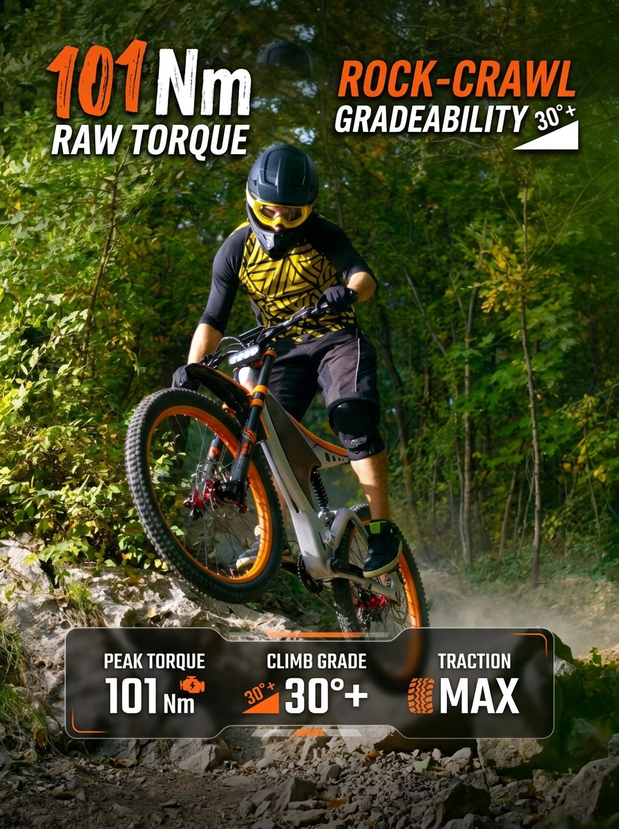 Electric Bike for Adults, 1200W Motor Peak 2400W, 48V 21Ah Battery Long Range E-Bike, 20" Fat Tire All-Terrain Electric Mountain Bicycle, Dual Suspension, 7-Speed, Dual Disc Brakes