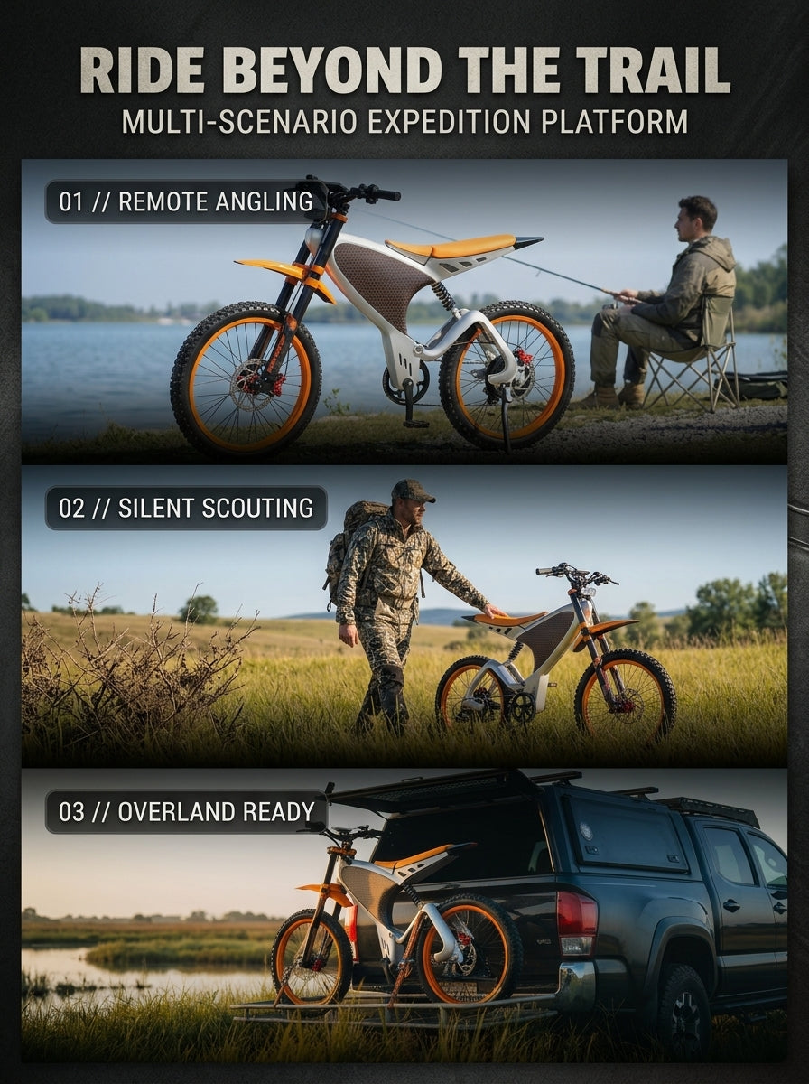 Electric Bike for Adults, 1200W Motor Peak 2400W, 48V 21Ah Battery Long Range E-Bike, 20" Fat Tire All-Terrain Electric Mountain Bicycle, Dual Suspension, 7-Speed, Dual Disc Brakes