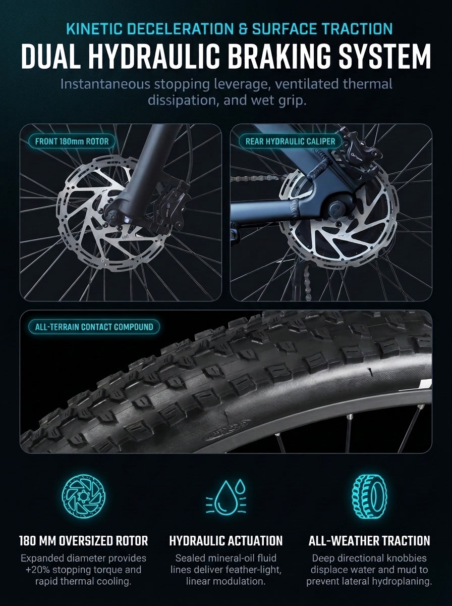 Electric Bike for Adults, 20" x 4.0 Fat Tire Ebike with 48V 13Ah Removable Battery, Up to 28MPH & 60 Miles, Shimano 9-Speed, Front Suspension All-Terrain Mountain E-Bike