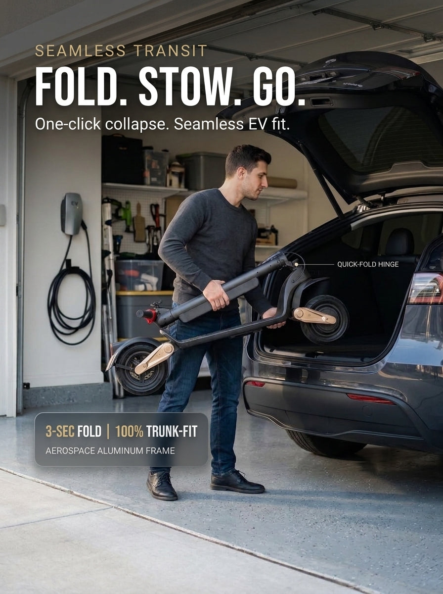 Electric Scooter for Adults – 350W Motor, 36V 10.4Ah Removable Battery, 10" Pneumatic Tires, Up to 20 MPH & 28-Mile Range, Foldable Commuter E-Scooter