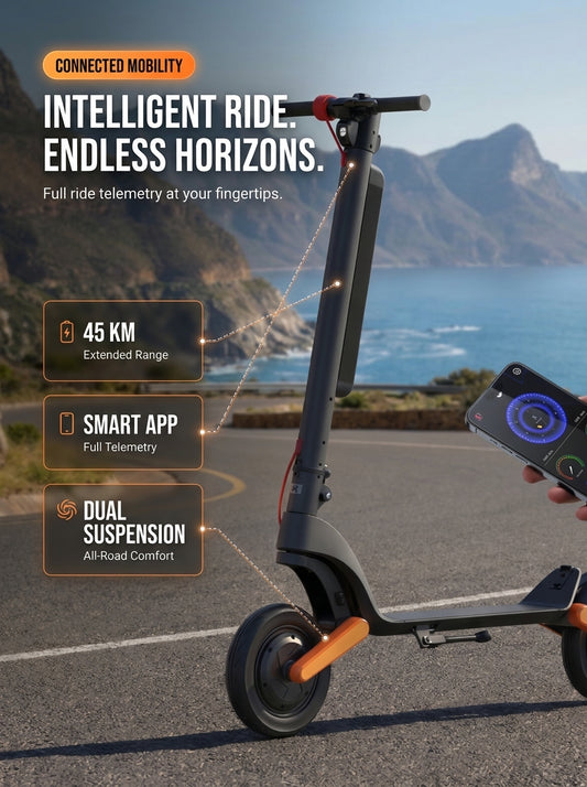 Electric Scooter for Adults – 350W Motor, 36V 10.4Ah Removable Battery, 10" Pneumatic Tires, Up to 20 MPH & 28-Mile Range, Foldable Commuter E-Scooter
