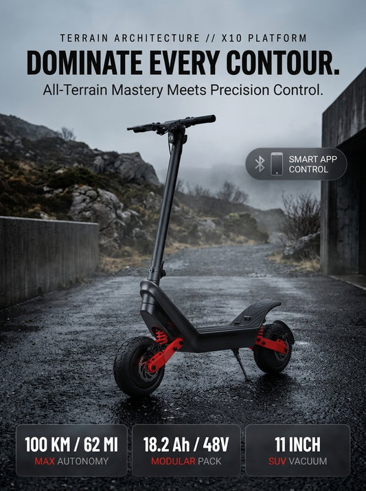 Electric Scooter for Adults, 2000W Dual Motor Off Road E-Scooter, Up to 25 MPH & 62 Miles, 48V 18.2Ah Removable Battery, 11" Fat Vacuum Tires, Dual Suspension & Disc Brakes, Foldable