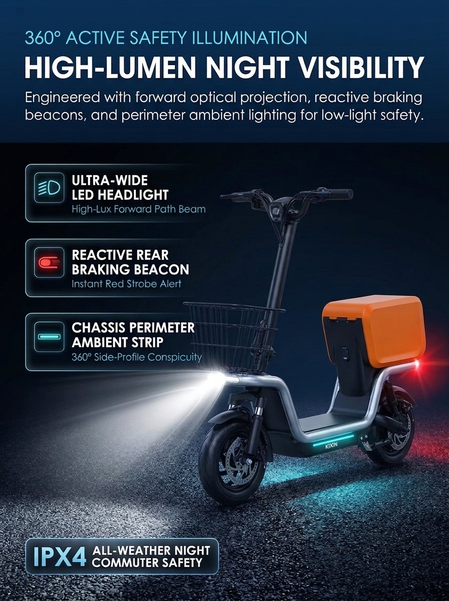 Electric Scooter with Seat for Adults, 350W Motor Seated E-Scooter up to 20 MPH & 25 Miles, 10" Pneumatic Tires, Dual Suspension, Rear Cargo Basket, 265 Lbs Max Load Foldable Commuter Scooter